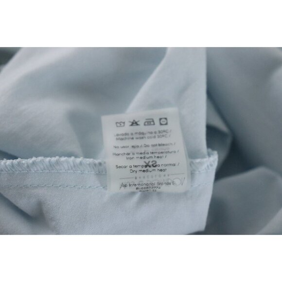 Mus & Bombon Women's XS Sky Blue Cinabri Special Cut Shirt Cotton Top Blouse NWT - Picture 5 of 8